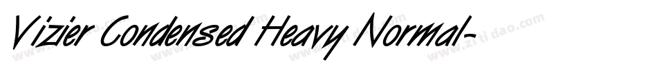 Vizier Condensed Heavy Normal字体转换